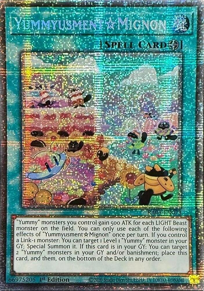 YummyusmentMignon (Starlight Rare) RA05-EN073 card from Rarity Collection 5