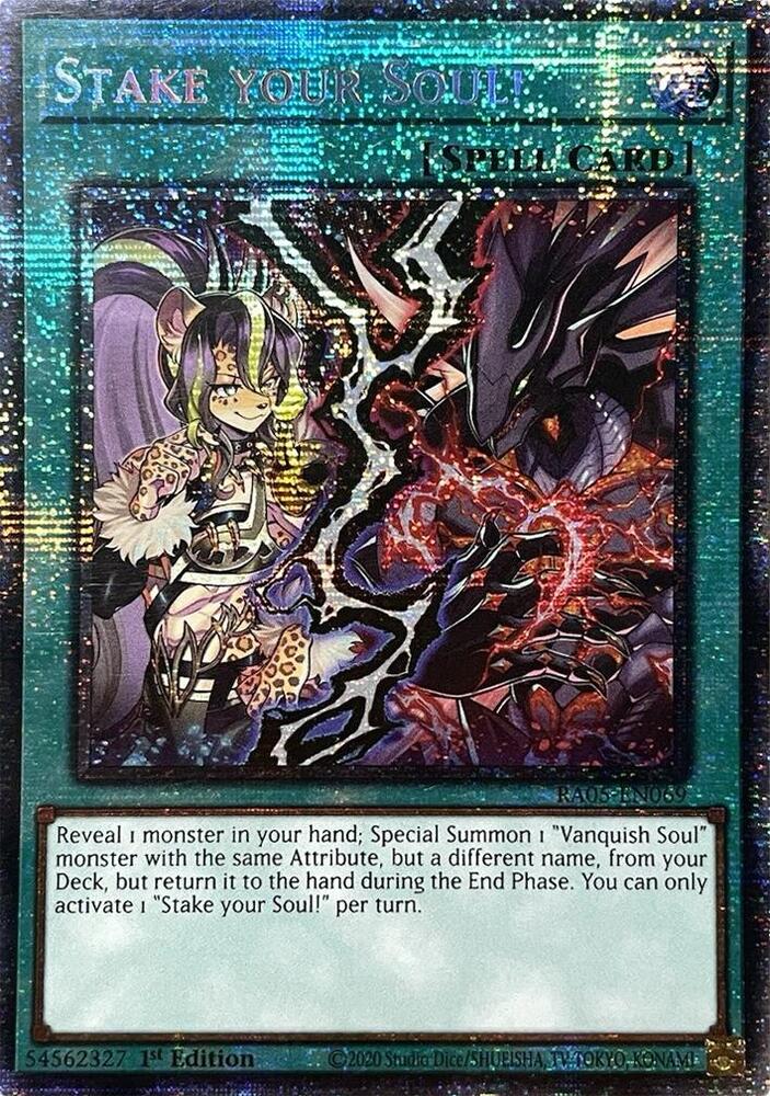 Stake Your Soul! (Starlight Rare) RA05-EN069 card from Rarity Collection 5