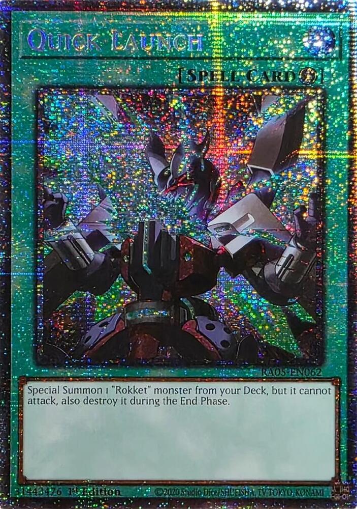 Quick Launch (Starlight Rare) RA05-EN062 card from Rarity Collection 5