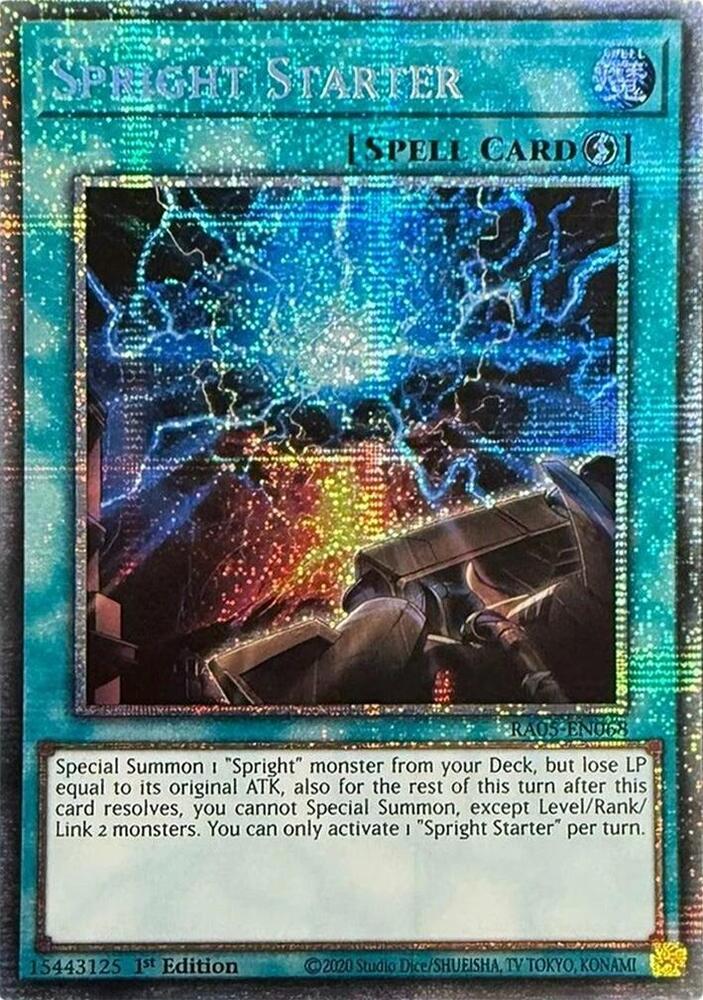 Spright Starter (Starlight Rare) RA05-EN068 card from Rarity Collection 5