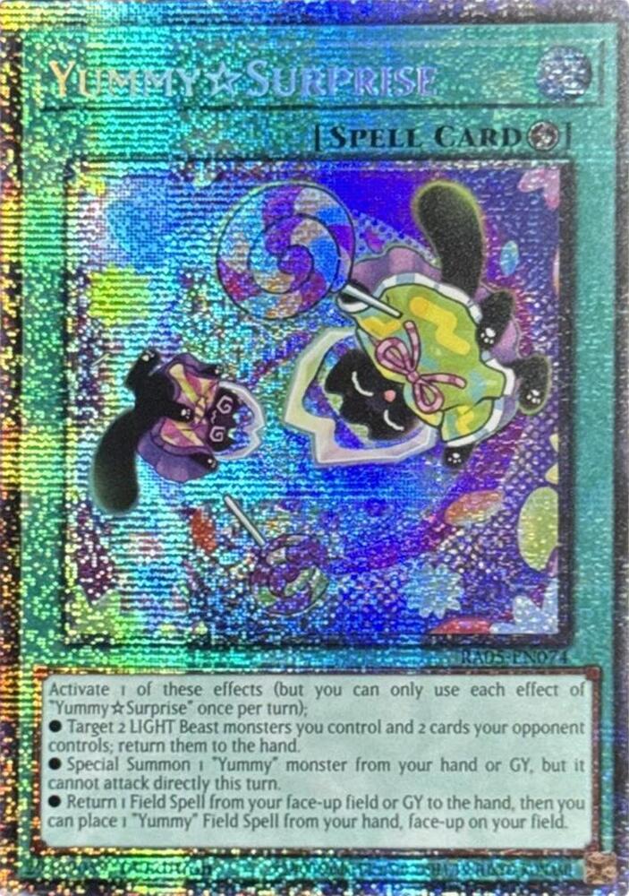 YummySurprise (Starlight Rare) RA05-EN074 card from Rarity Collection 5