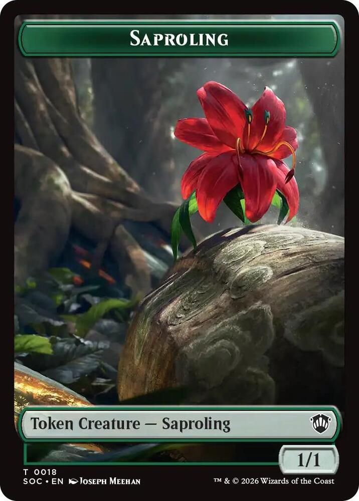 Saproling // Pest Double-Sided Token 18 // 23 card from Commander: Secrets of Strixhaven