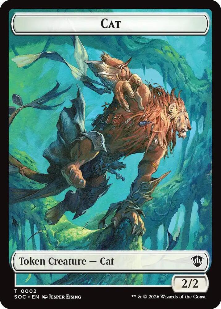 Cat // Inkling Double-Sided Token 2 // 22 card from Commander: Secrets of Strixhaven
