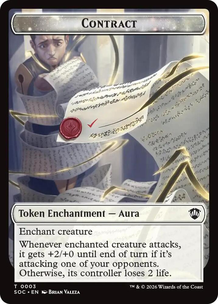 Contract // Copy Double-Sided Token 3 // 1 card from Commander: Secrets of Strixhaven