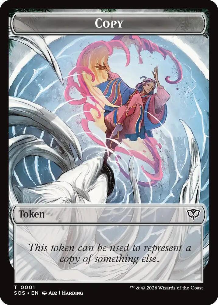 Copy // Spirit Double-Sided Token 1 // 10 card from Secrets of Strixhaven