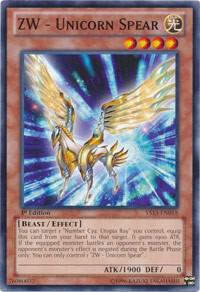 ZW - Unicorn Spear YS13-EN018 card from Super Starter: V for Victory