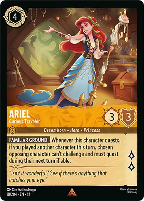 Ariel - Curious Traveler 18/204 card from Wilds Unknown