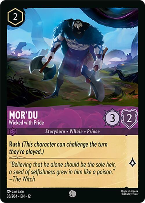 Mor'du - Wicked with Pride 35/204 card from Wilds Unknown
