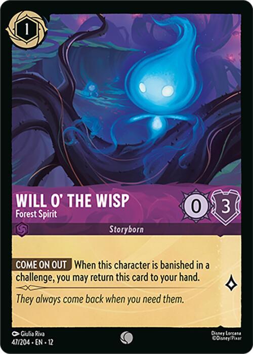 Will o' the Wisp - Forest Spirit 47/204 card from Wilds Unknown