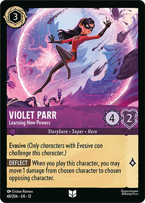 Violet Parr - Learning New Powers 48/204 card from Wilds Unknown