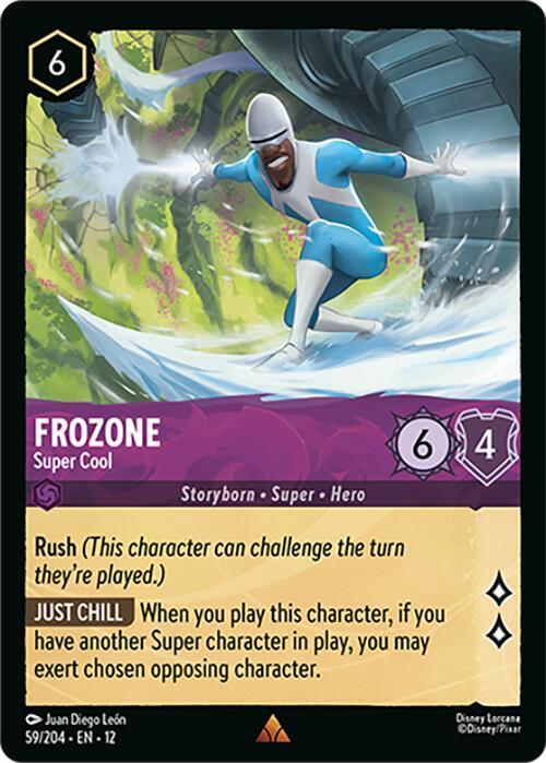 Frozone - Super Cool 59/204 card from Wilds Unknown