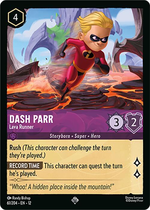 Dash Parr - Lava Runner 61/204 card from Wilds Unknown