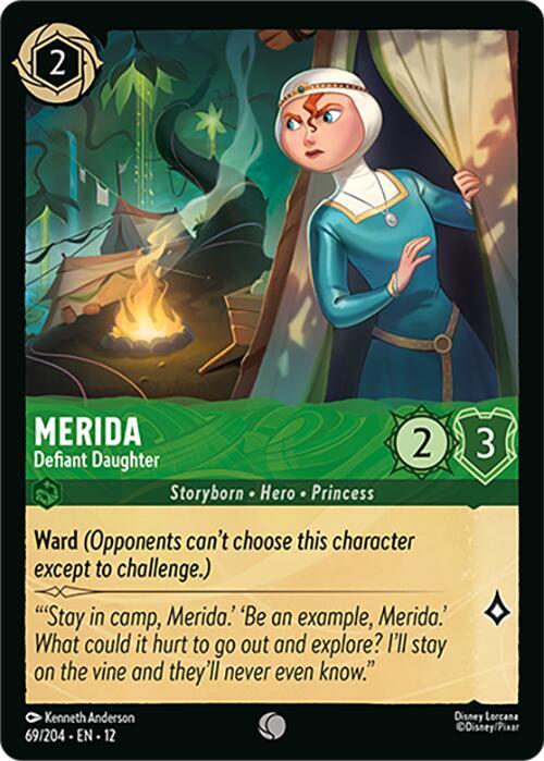 Merida - Defiant Daughter 69/204 card from Wilds Unknown