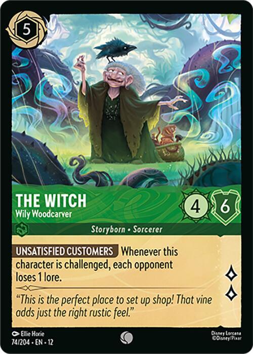 The Witch - Wily Woodcarver 74/204 card from Wilds Unknown