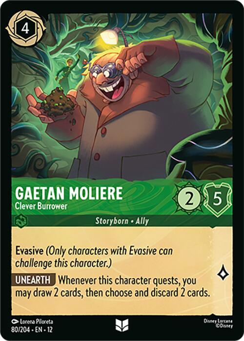 Gaetan Moliere - Clever Burrower 80/204 card from Wilds Unknown
