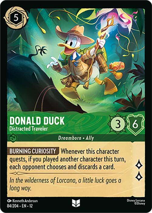 Donald Duck - Distracted Traveler 84/204 card from Wilds Unknown