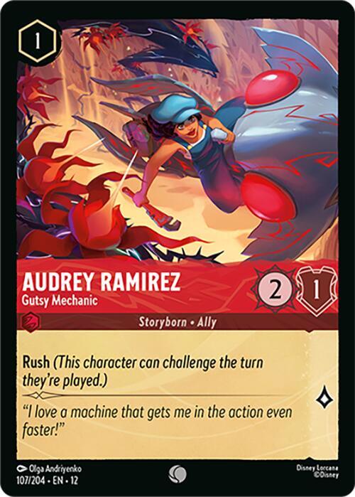 Audrey Ramirez - Gutsy Mechanic 107/204 card from Wilds Unknown