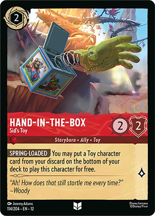 Hand-in-the-Box - Sid's Toy 114/204 card from Wilds Unknown