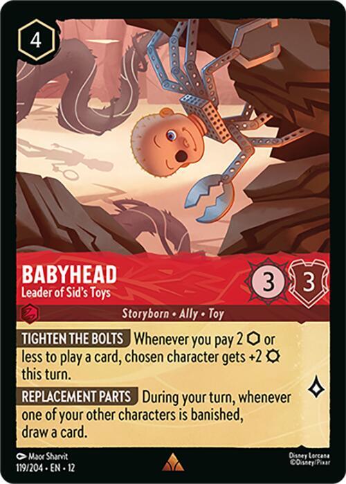 Babyhead - Leader of Sid's Toys 119/204 card from Wilds Unknown