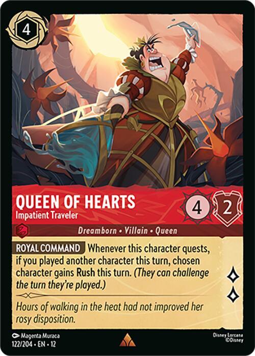 Queen of Hearts - Impatient Traveler 122/204 card from Wilds Unknown