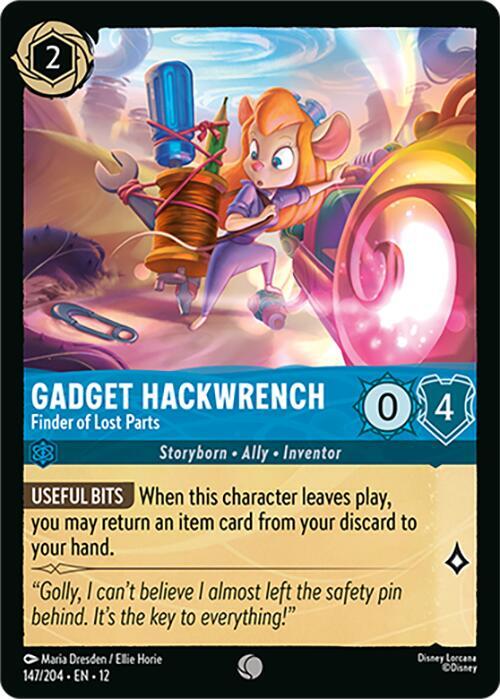 Gadget Hackwrench - Finder of Lost Parts 147/204 card from Wilds Unknown