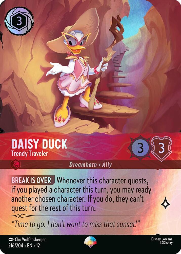 Daisy Duck - Trendy Traveler (Epic) 216/204 card from Wilds Unknown