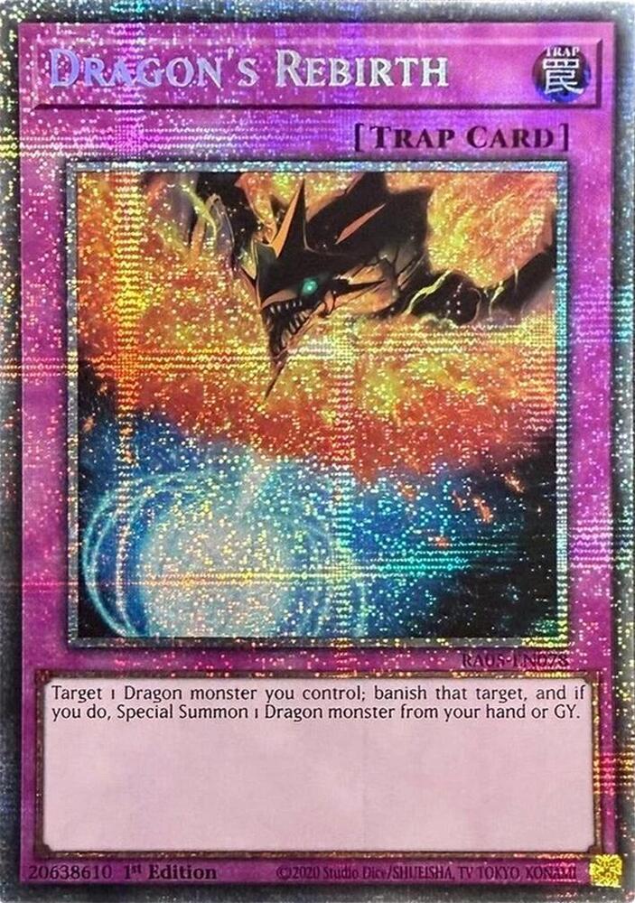Dragon's Rebirth (Starlight Rare) RA05-EN078 card from Rarity Collection 5