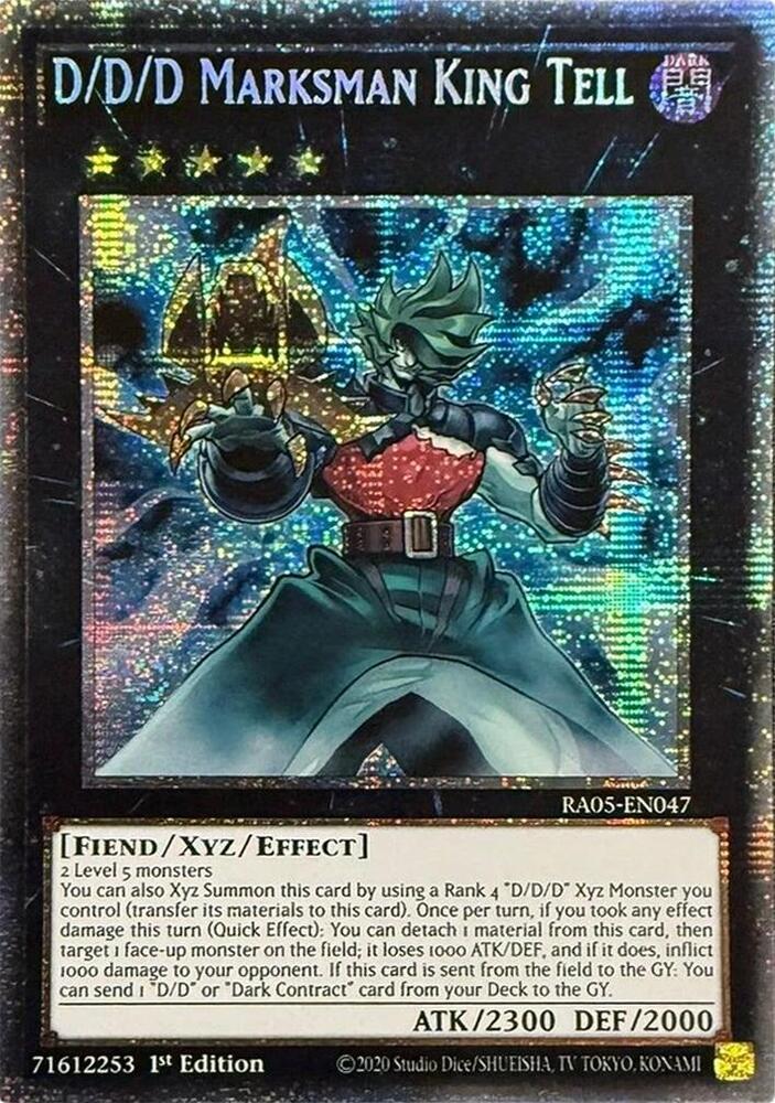 D/D/D Marksman King Tell (Starlight Rare) RA05-EN047 card from Rarity Collection 5