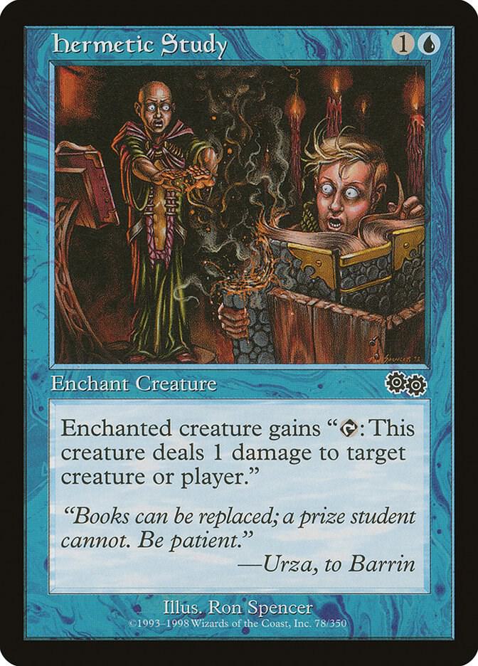 Hermetic Study 78 card from Urza's Saga