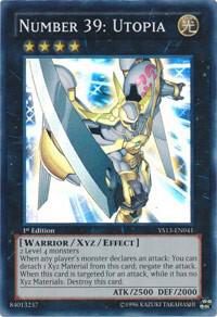 Number 39: Utopia YS13-EN041 card from Super Starter: V for Victory