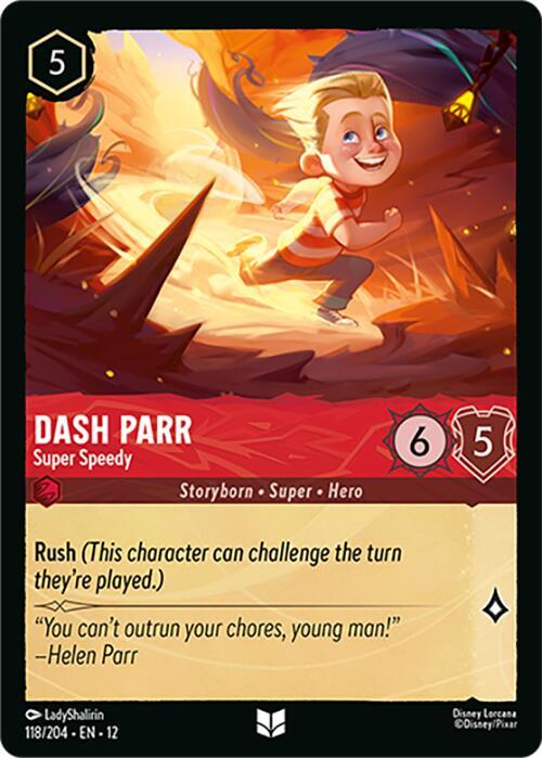 Dash Parr - Super Speedy 118/204 card from Wilds Unknown