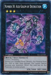 Number 30: Acid Golem of Destruction YS13-ENV09 card from Super Starter: V for Victory Power-Up Pack