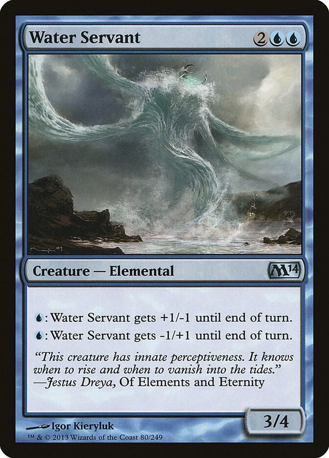 Water Servant 80 card from Magic 2014 (M14)