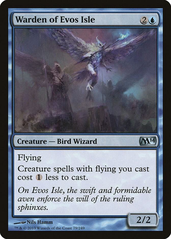 Warden of Evos Isle 79 card from Magic 2014 (M14)