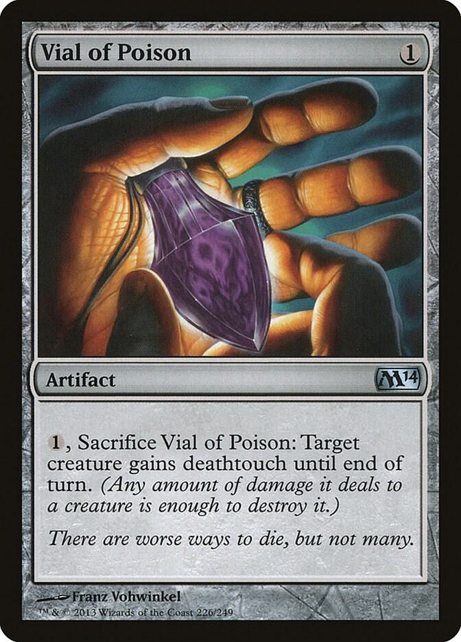 Vial of Poison 226 card from Magic 2014 (M14)
