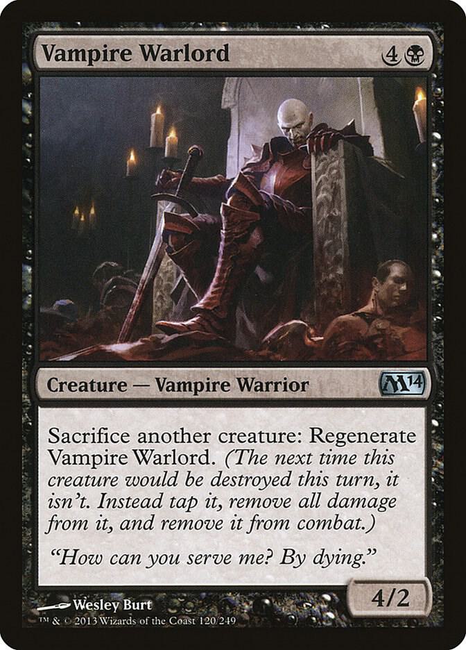 Vampire Warlord 120 card from Magic 2014 (M14)