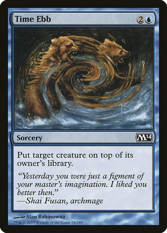 Time Ebb 74 card from Magic 2014 (M14)