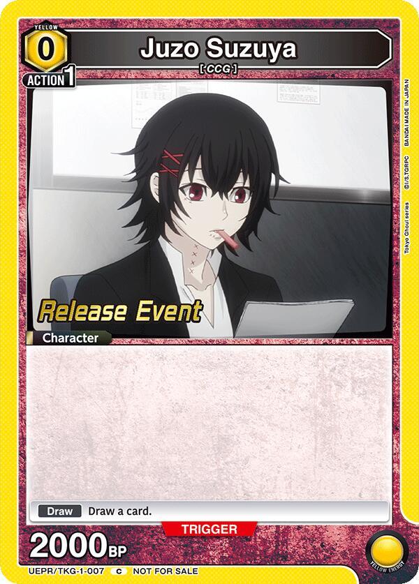 Juzo Suzuya UEPR/TKG-1-007 card from UE18BT: Tokyo Ghoul Release Event Cards