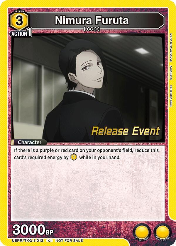 Nimura Furuta UEPR/TKG-1-012 card from UE18BT: Tokyo Ghoul Release Event Cards