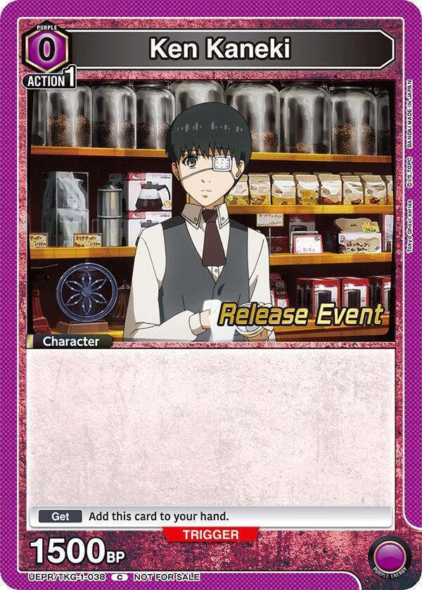Ken Kaneki UEPR/TKG-1-038 card from UE18BT: Tokyo Ghoul Release Event Cards
