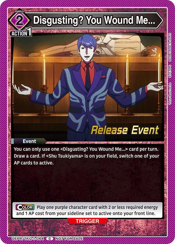Disgusting? You Wound Me... UEPR/TKG-1-064 card from UE18BT: Tokyo Ghoul Release Event Cards