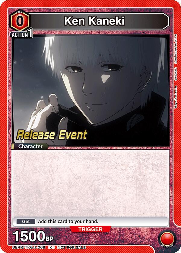 Ken Kaneki UEPR/TKG-1-068 card from UE18BT: Tokyo Ghoul Release Event Cards