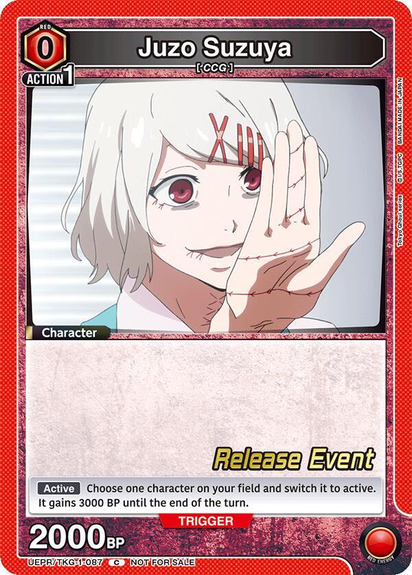 Juzo Suzuya UEPR/TKG-1-087 card from UE18BT: Tokyo Ghoul Release Event Cards