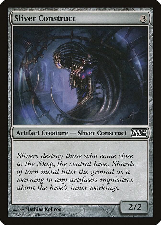 Sliver Construct 218 card from Magic 2014 (M14)