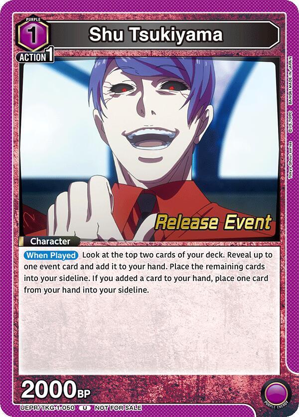 Shu Tsukiyama UEPR/TKG-1-050 card from UE18BT: Tokyo Ghoul Release Event Cards