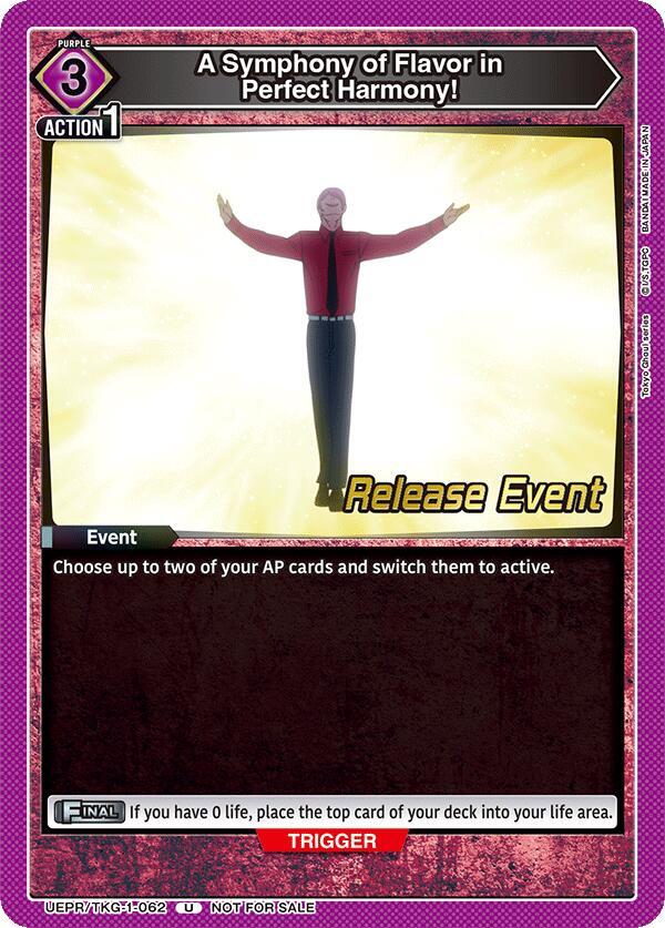 A Symphony of Flavor in Perfect Harmony! UEPR/TKG-1-062 card from UE18BT: Tokyo Ghoul Release Event Cards