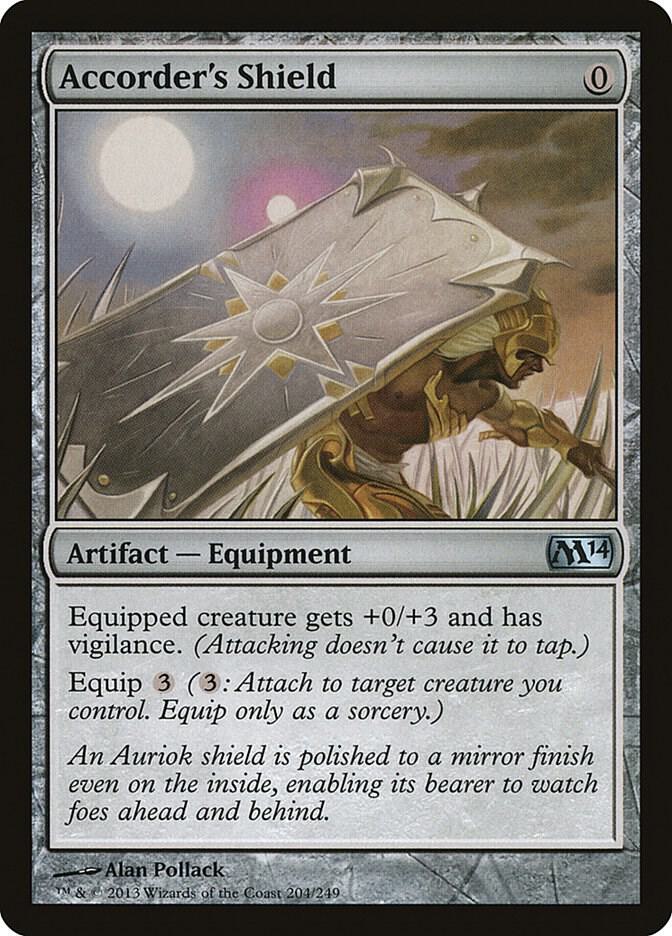 Accorder's Shield 204 card from Magic 2014 (M14)