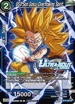 SS3 Son Goku, Overflowing Spirit (Event Pack 18) BT11-050 card from Tournament Promotion Cards