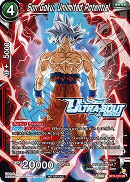 Son Goku, Unlimited Potential (Event Pack 18) BT27-019 card from Tournament Promotion Cards