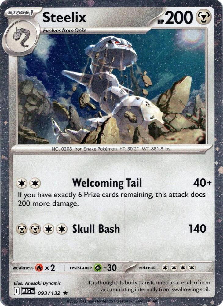 Steelix (Cosmos Holo) 093/132 card from Miscellaneous Cards & Products